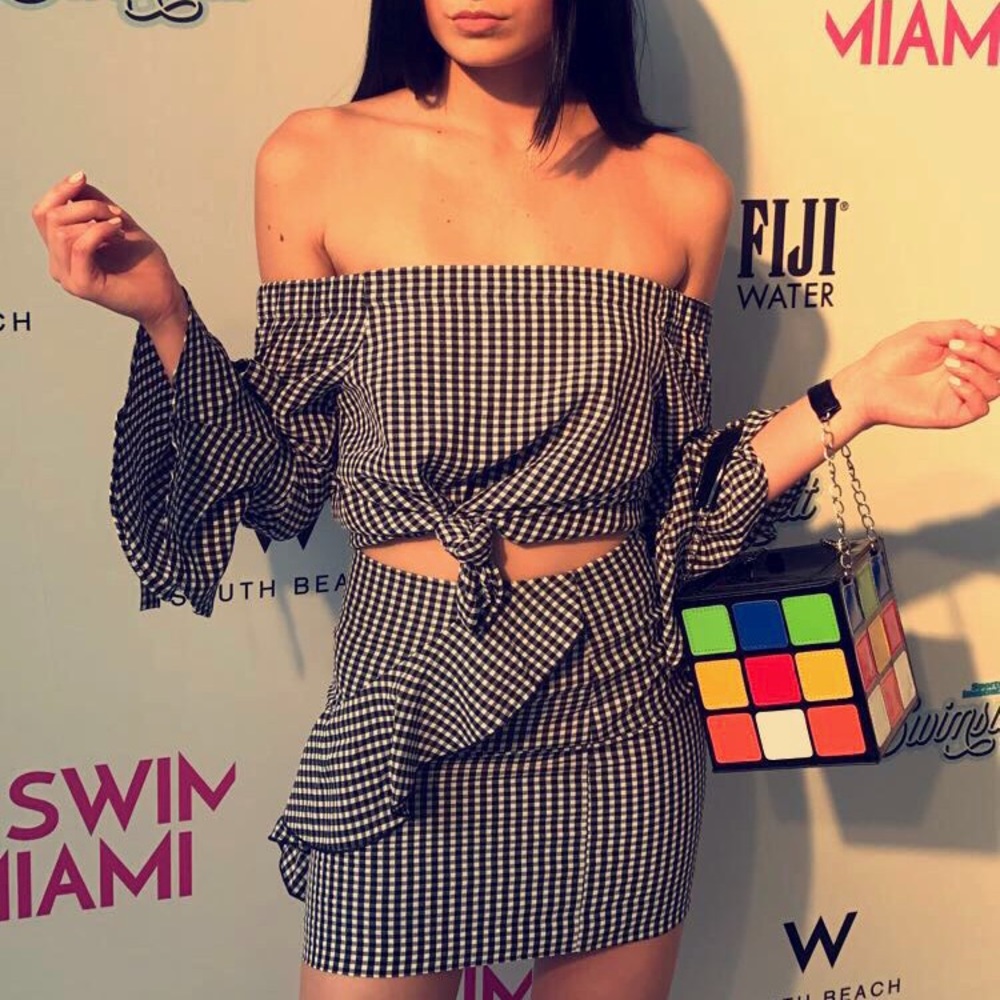 Two piece gingham set